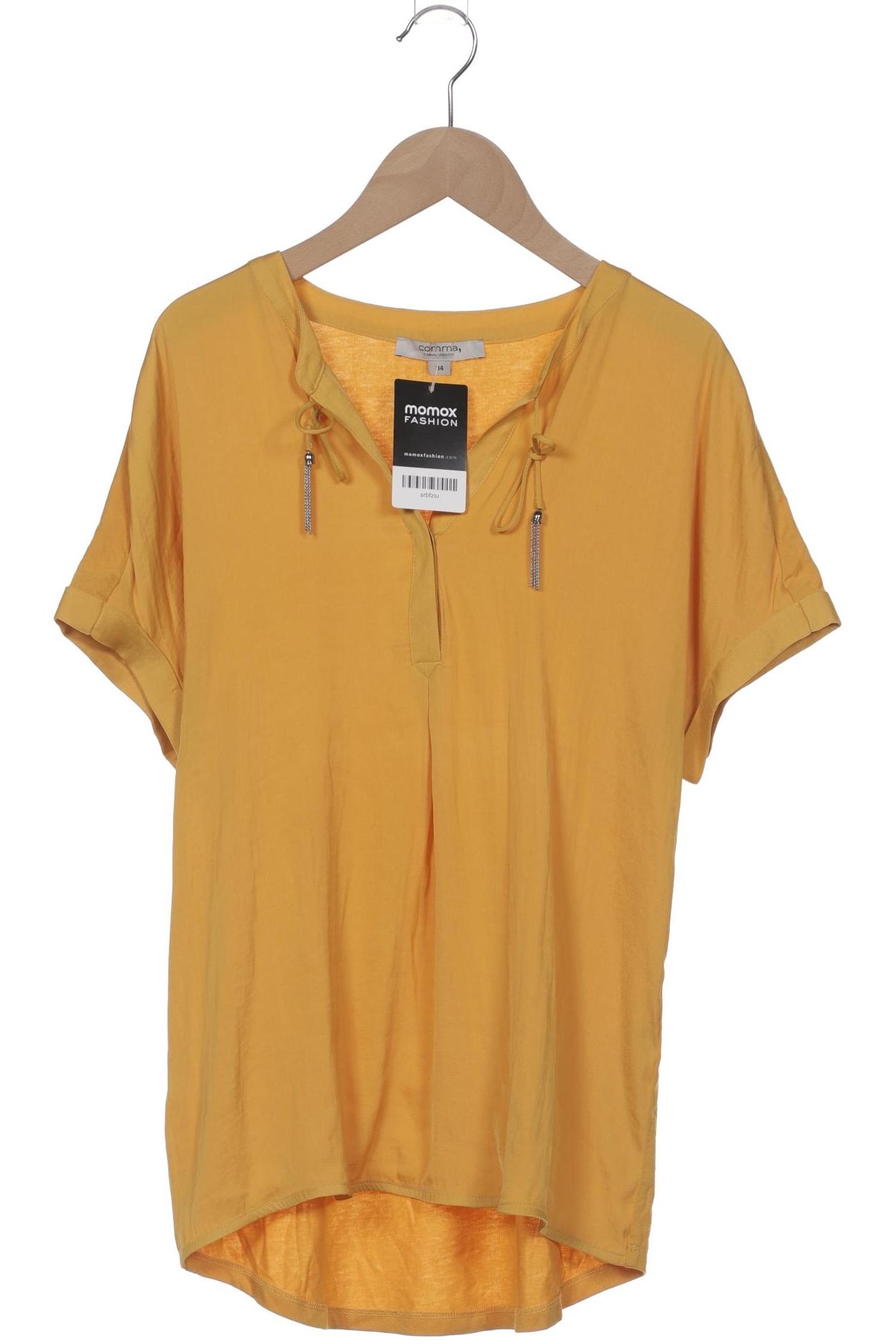 

Comma Damen T-Shirt, gelb, Gr. 34