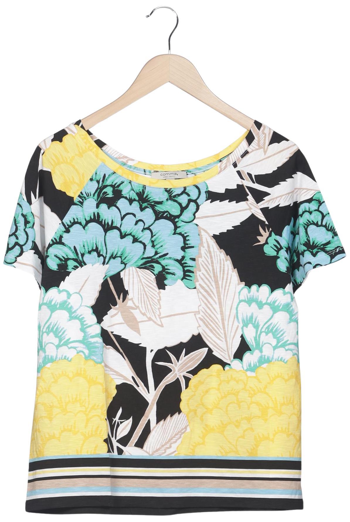 

Comma Damen T-Shirt, mehrfarbig, Gr. 40
