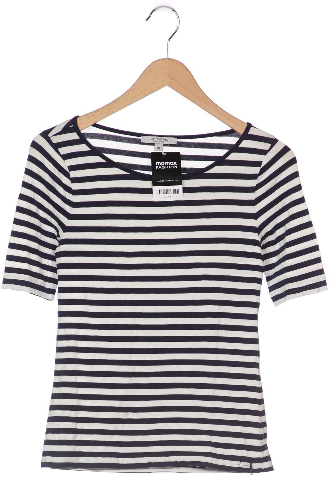 

Comma Damen T-Shirt, marineblau