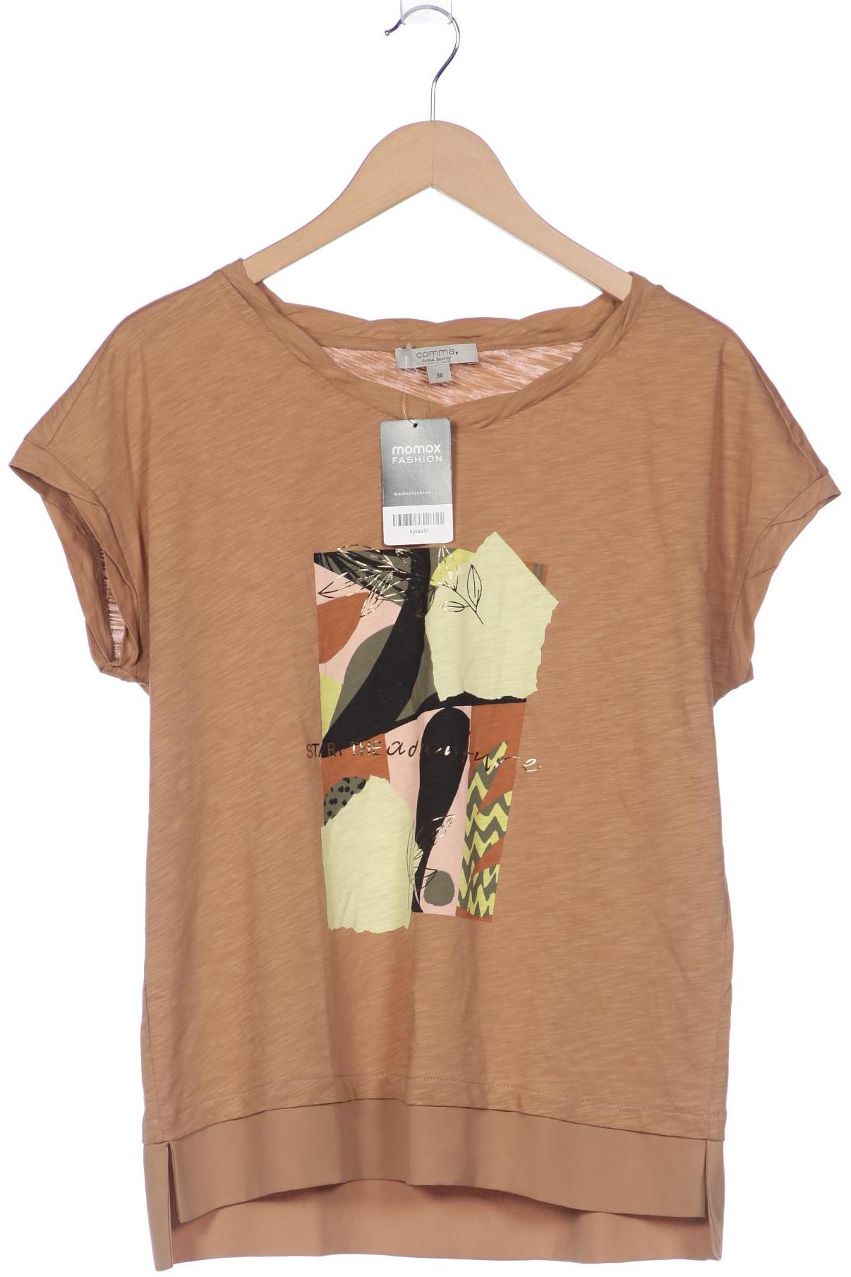 

Comma Damen T-Shirt, beige, Gr. 38