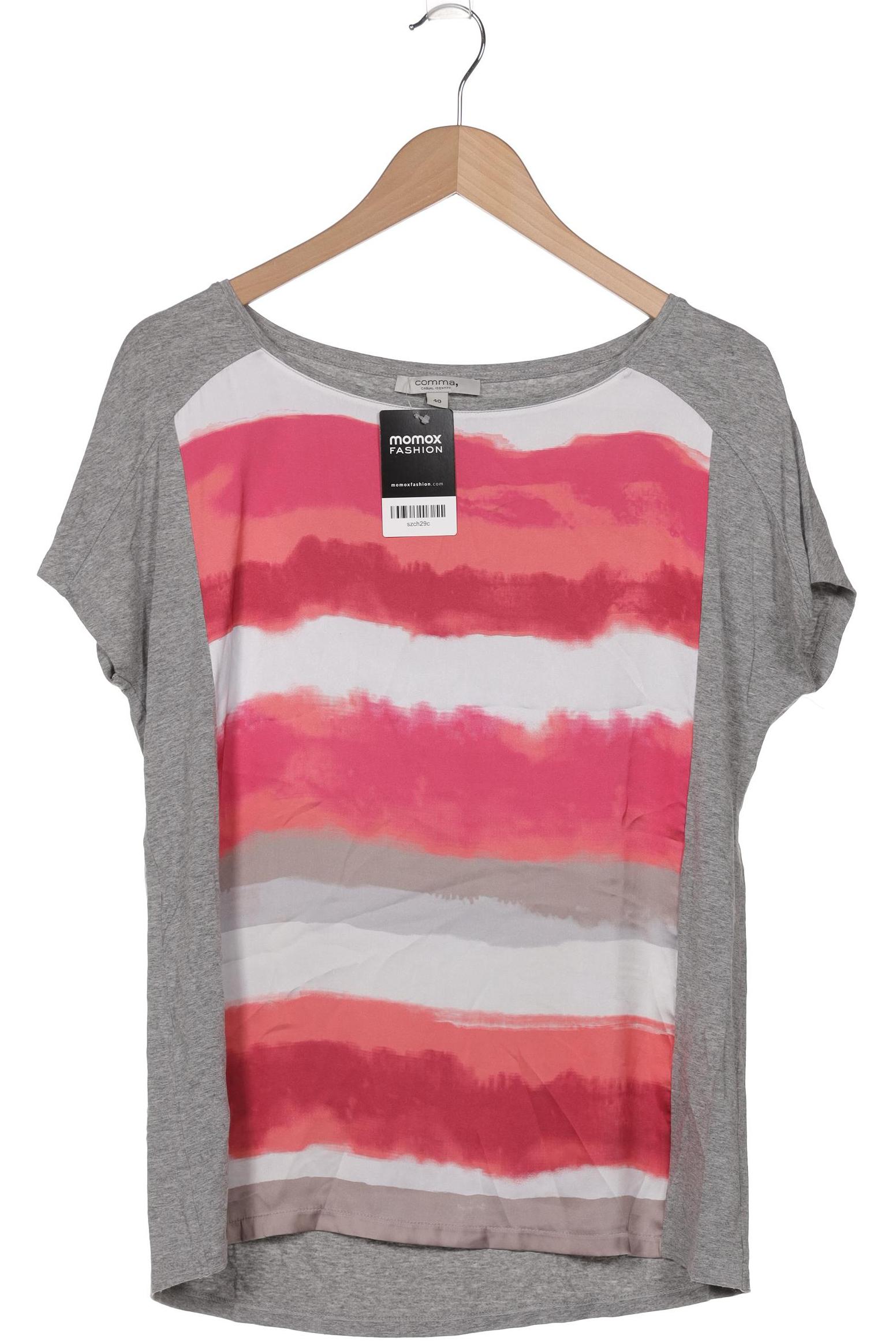 

Comma Damen T-Shirt, grau, Gr. 40
