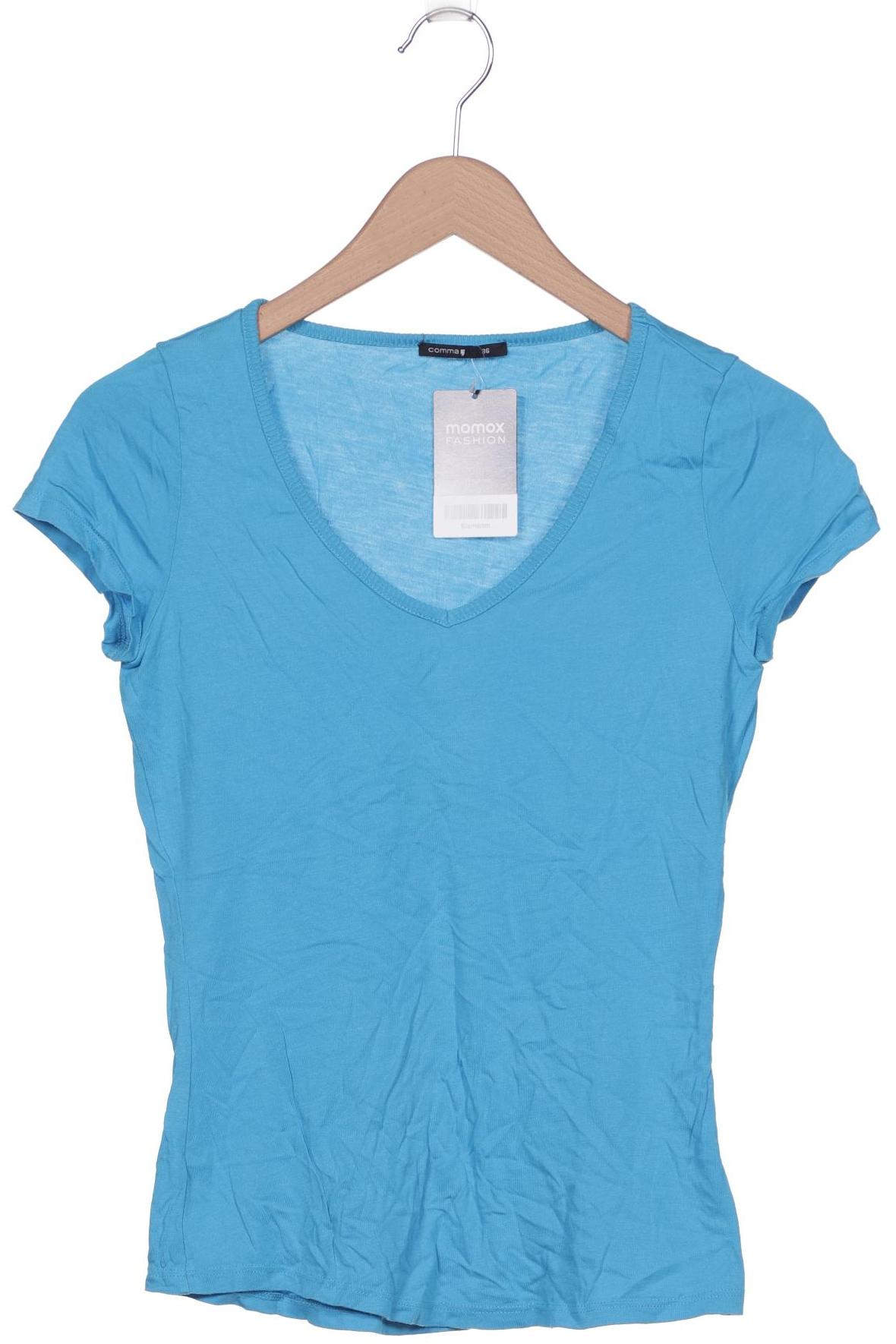 

Comma Damen T-Shirt, blau