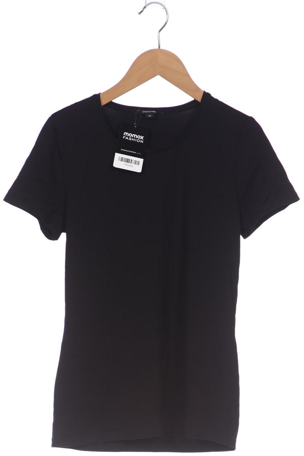 

Comma Damen T-Shirt, schwarz, Gr. 36