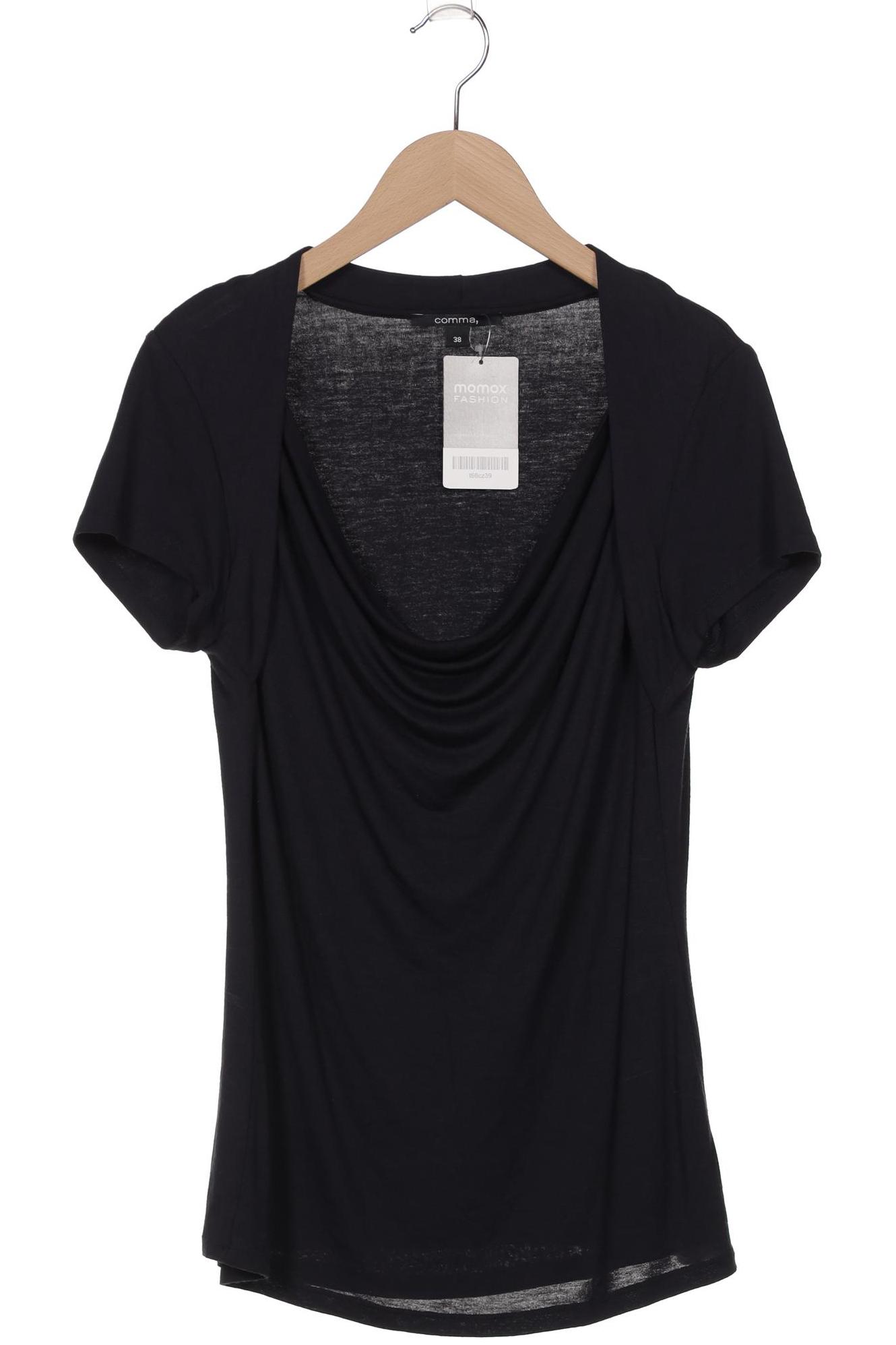 

Comma Damen T-Shirt, marineblau, Gr. 38
