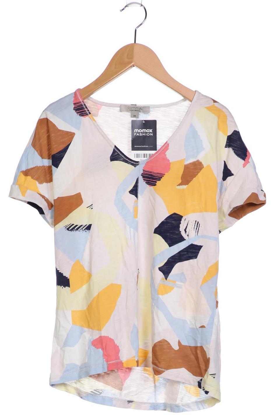 

Comma Damen T-Shirt, mehrfarbig, Gr. 34