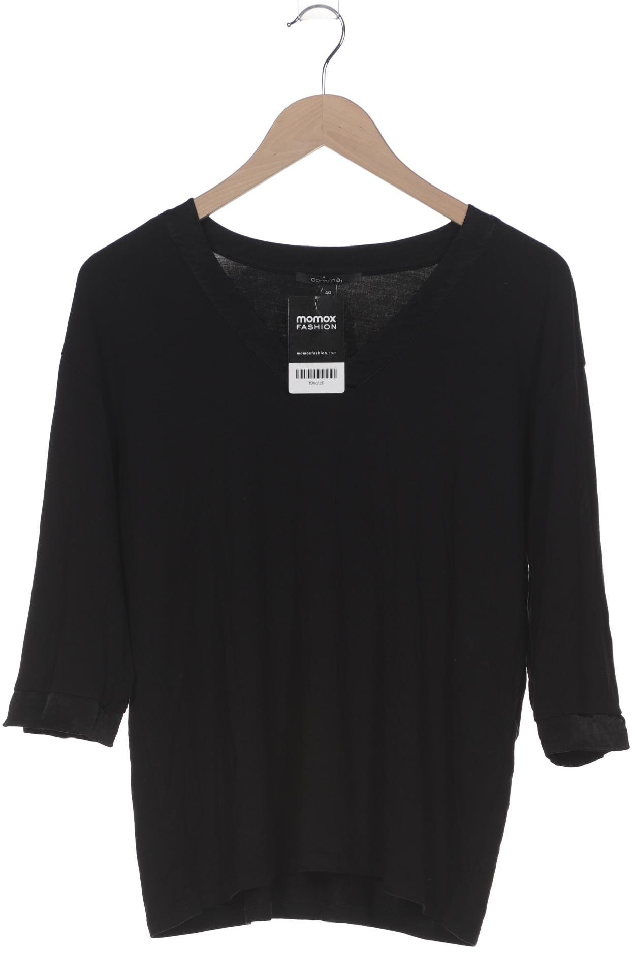 

Comma Damen T-Shirt, schwarz, Gr. 40