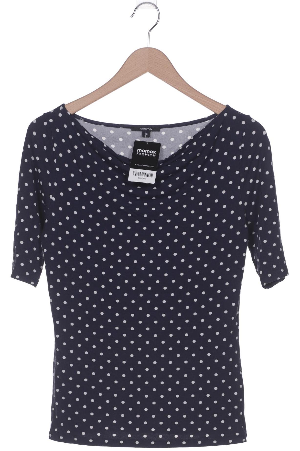

Comma Damen T-Shirt, marineblau, Gr. 38
