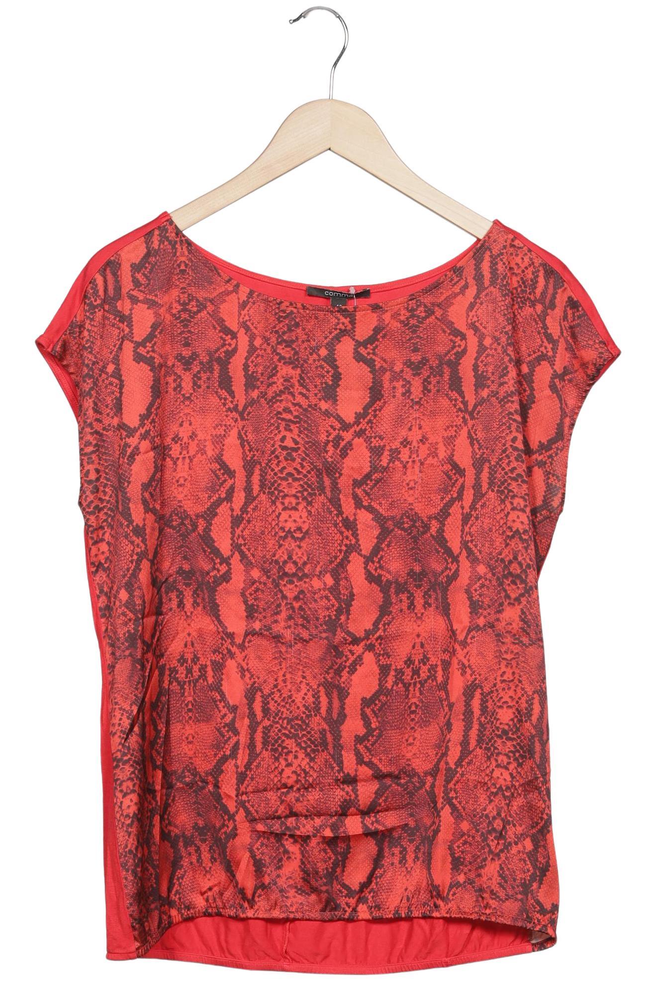 

Comma Damen T-Shirt, rot, Gr. 40