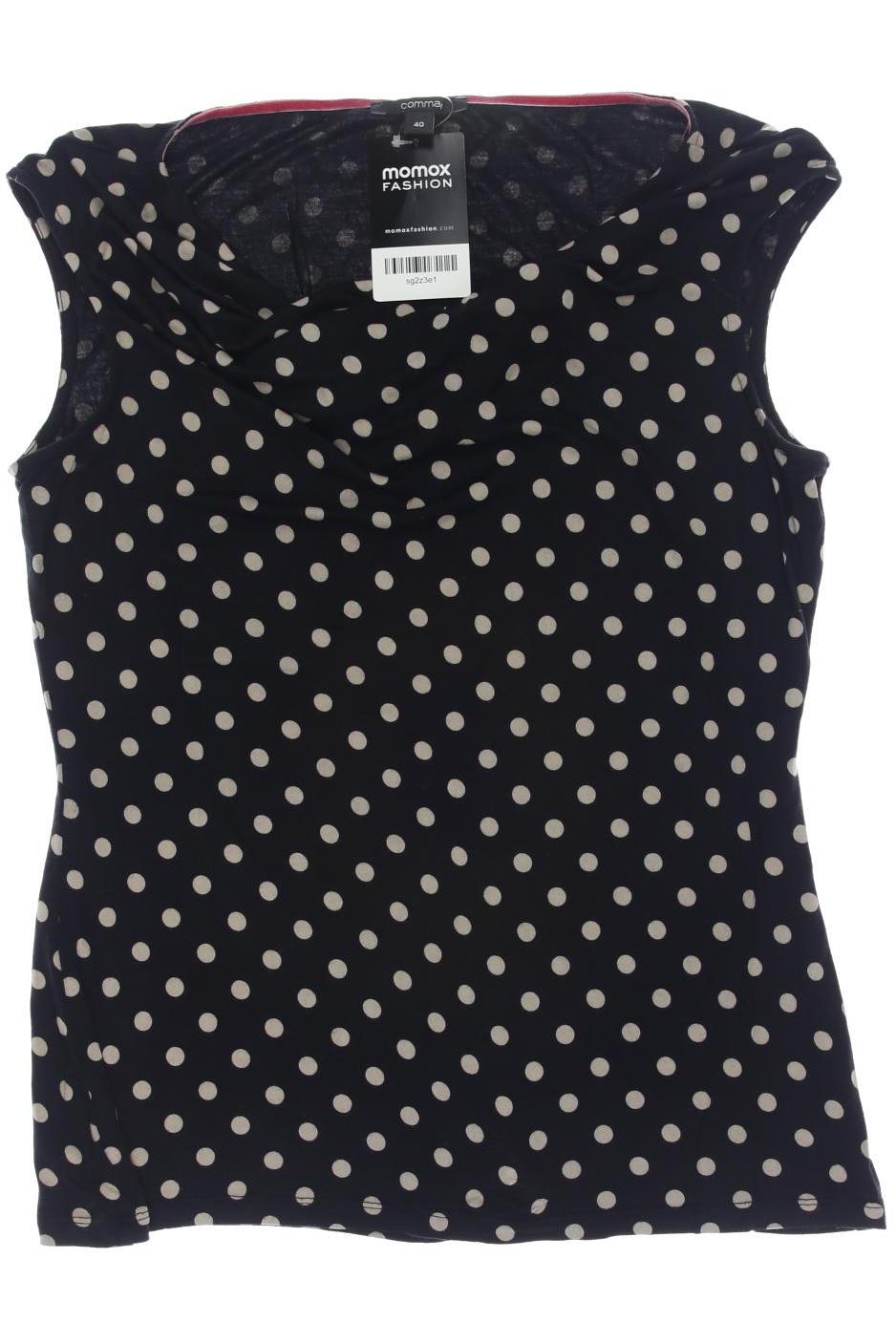 

Comma Damen T-Shirt, schwarz, Gr. 40