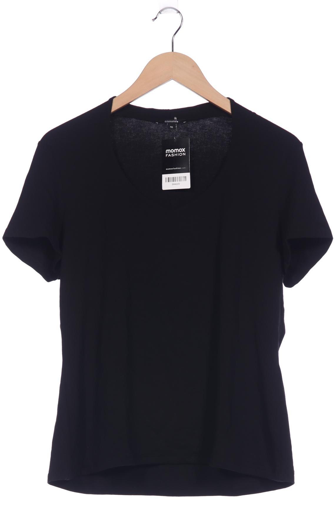 

Comma Damen T-Shirt, schwarz, Gr. 46