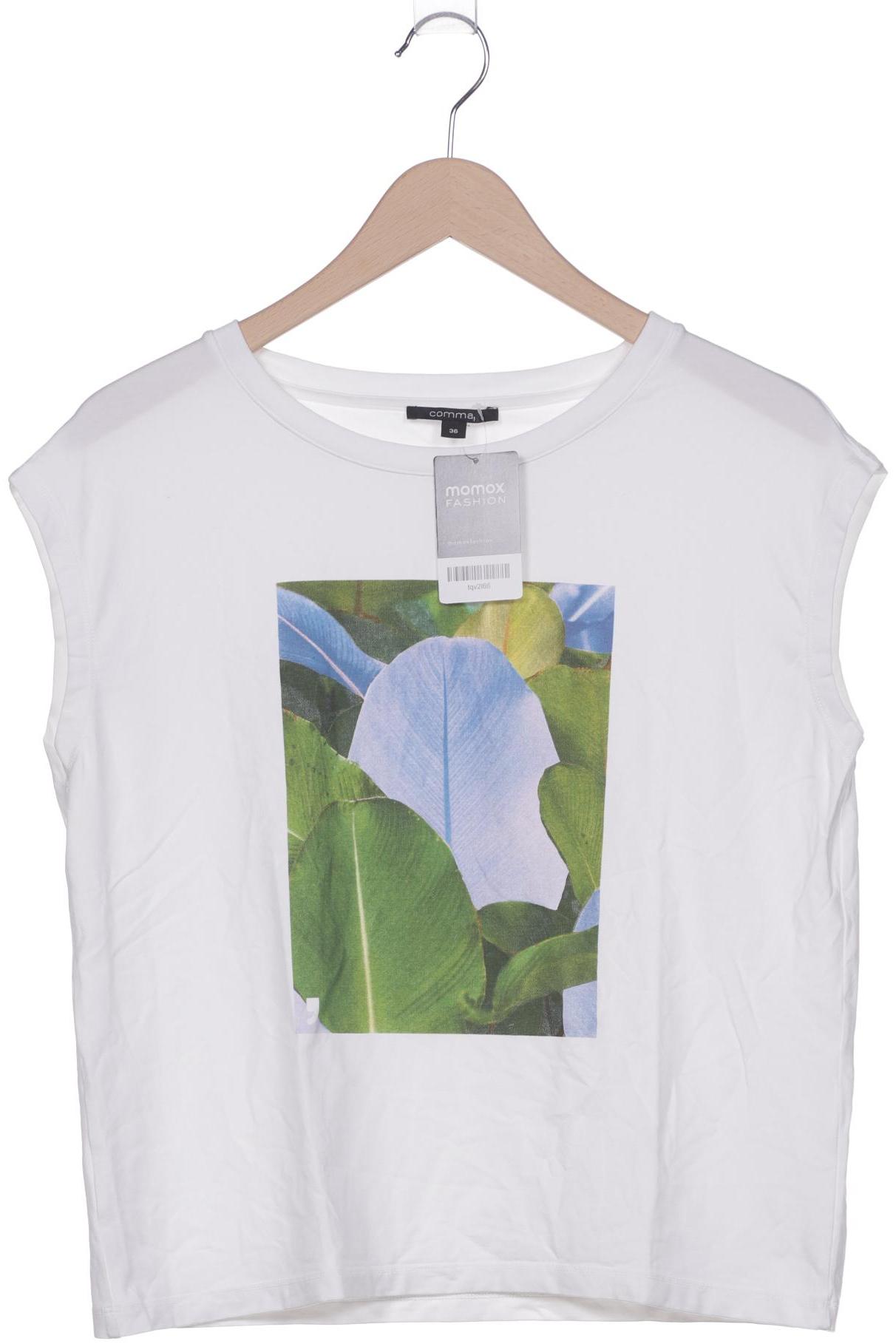 

Comma Damen T-Shirt, weiß, Gr. 36