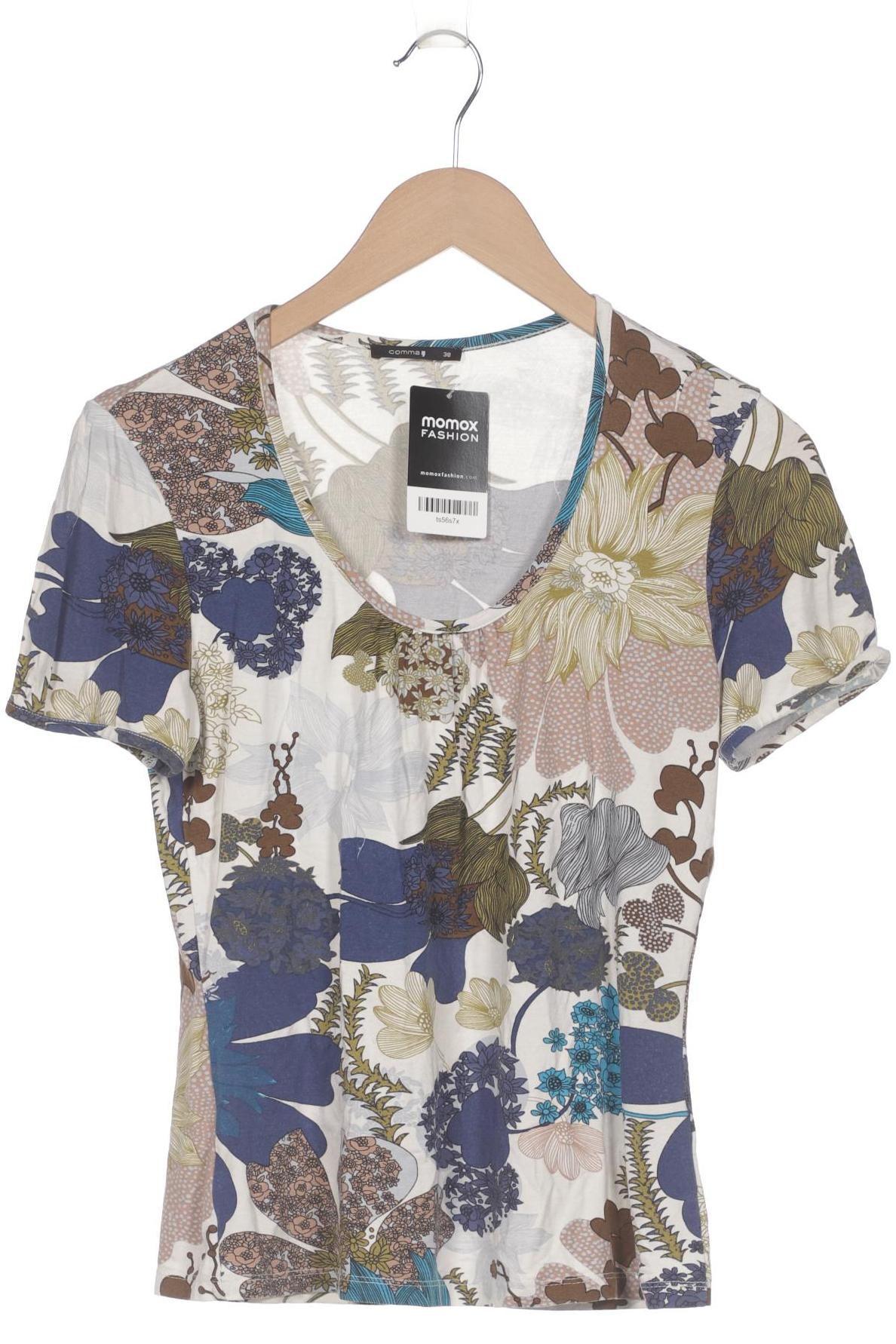 

Comma Damen T-Shirt, mehrfarbig, Gr. 38