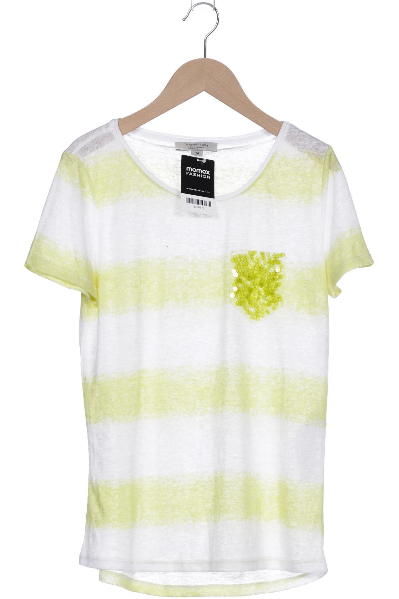 

Comma Damen T-Shirt, weiß, Gr. 34