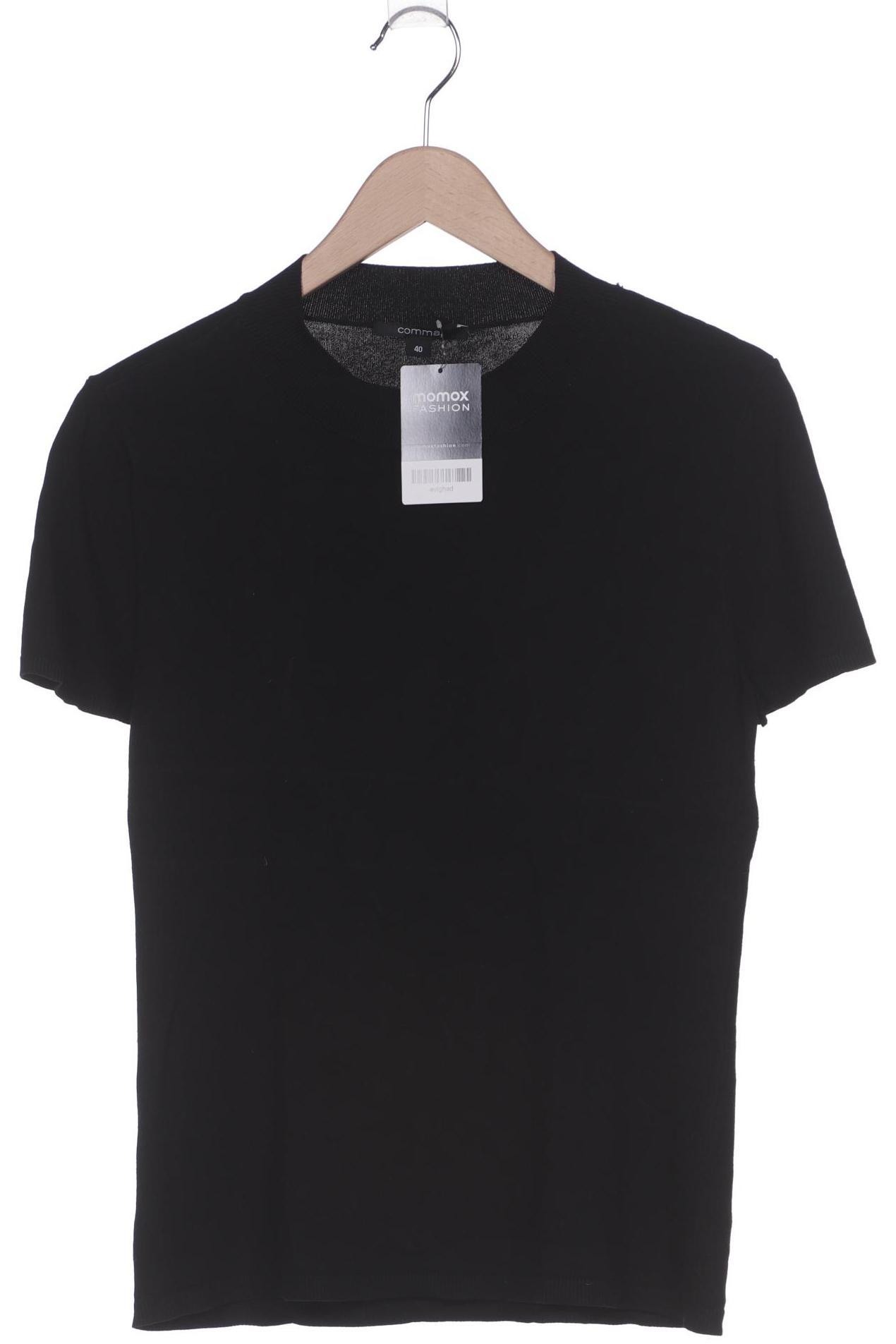 

Comma Damen T-Shirt, schwarz, Gr. 40