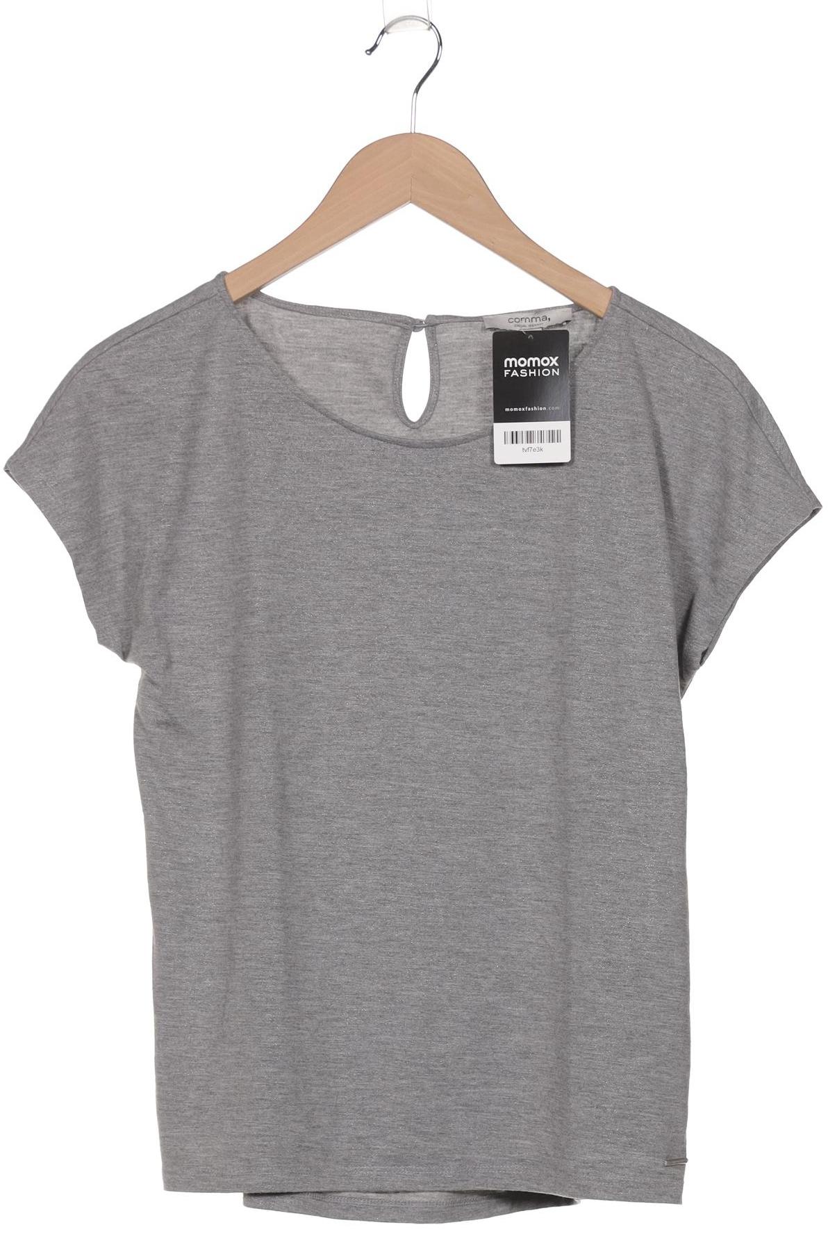 

Comma Damen T-Shirt, grau, Gr. 36