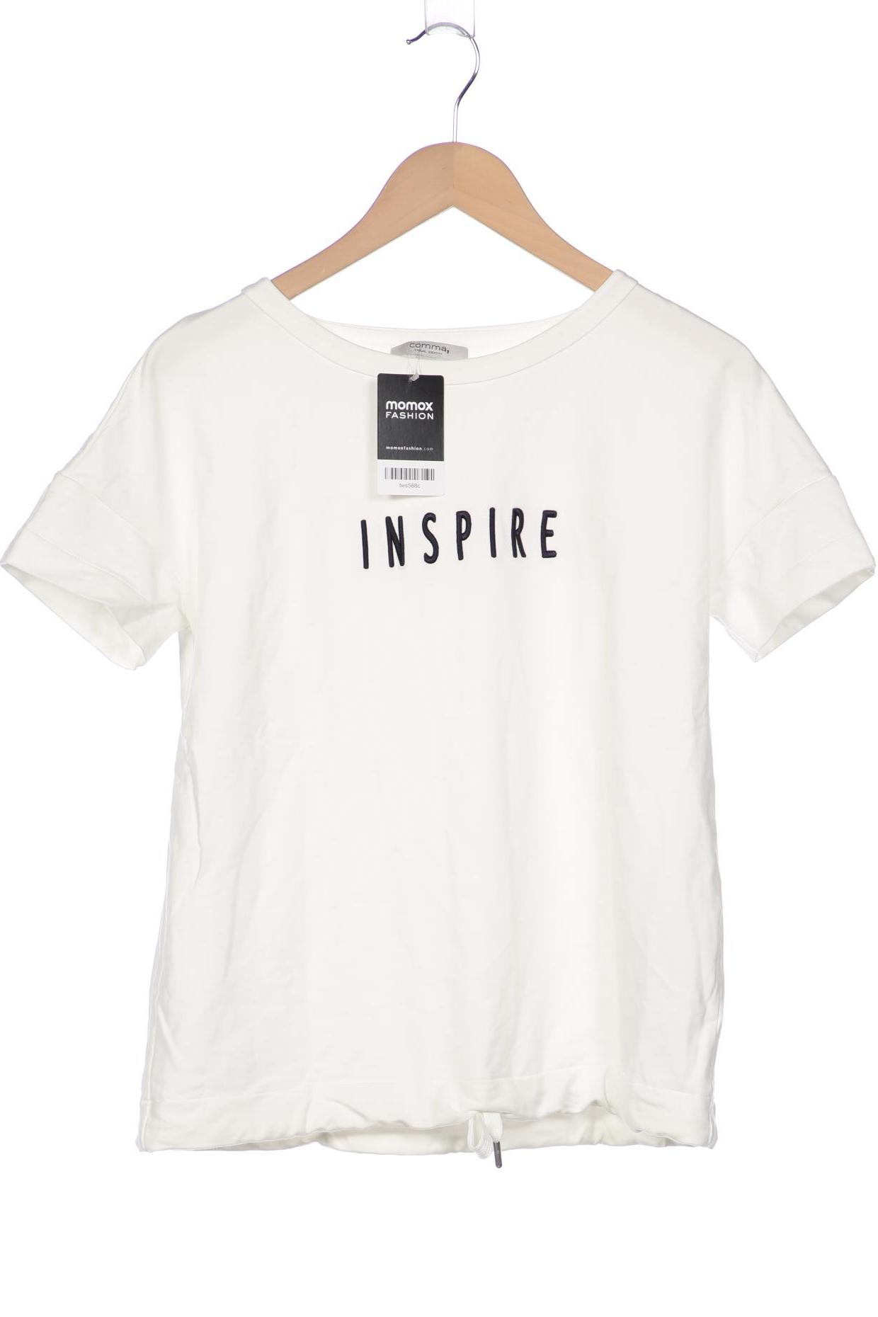 

Comma Damen T-Shirt, weiß