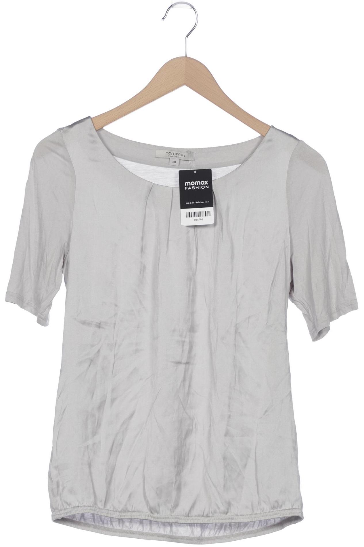 

Comma Damen T-Shirt, grau, Gr. 38