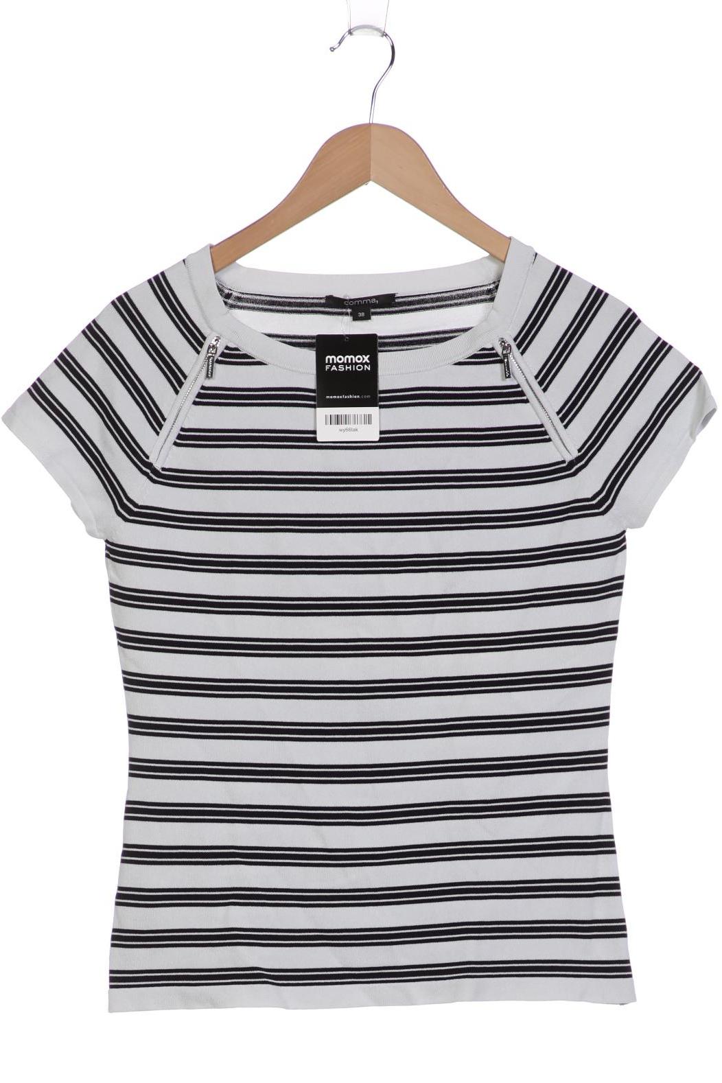 

Comma Damen T-Shirt, weiß, Gr. 38