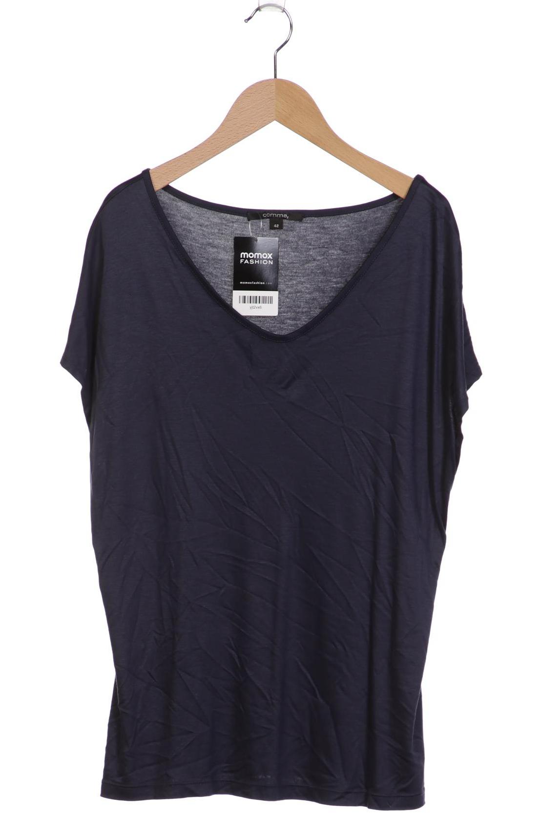 

Comma Damen T-Shirt, marineblau, Gr. 42