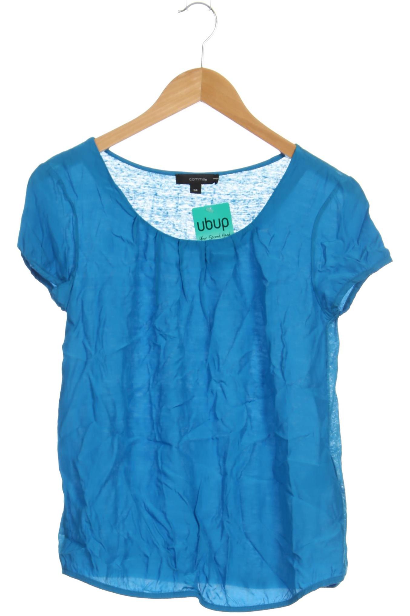 

Comma Damen T-Shirt, blau, Gr. 34