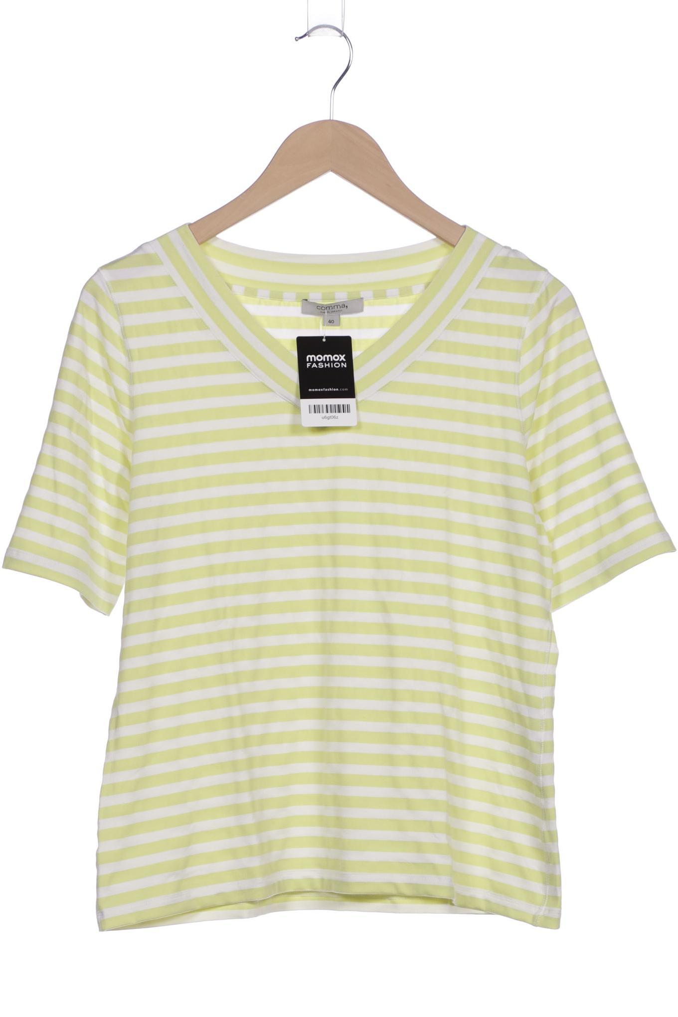 

Comma Damen T-Shirt, hellgrün, Gr. 40