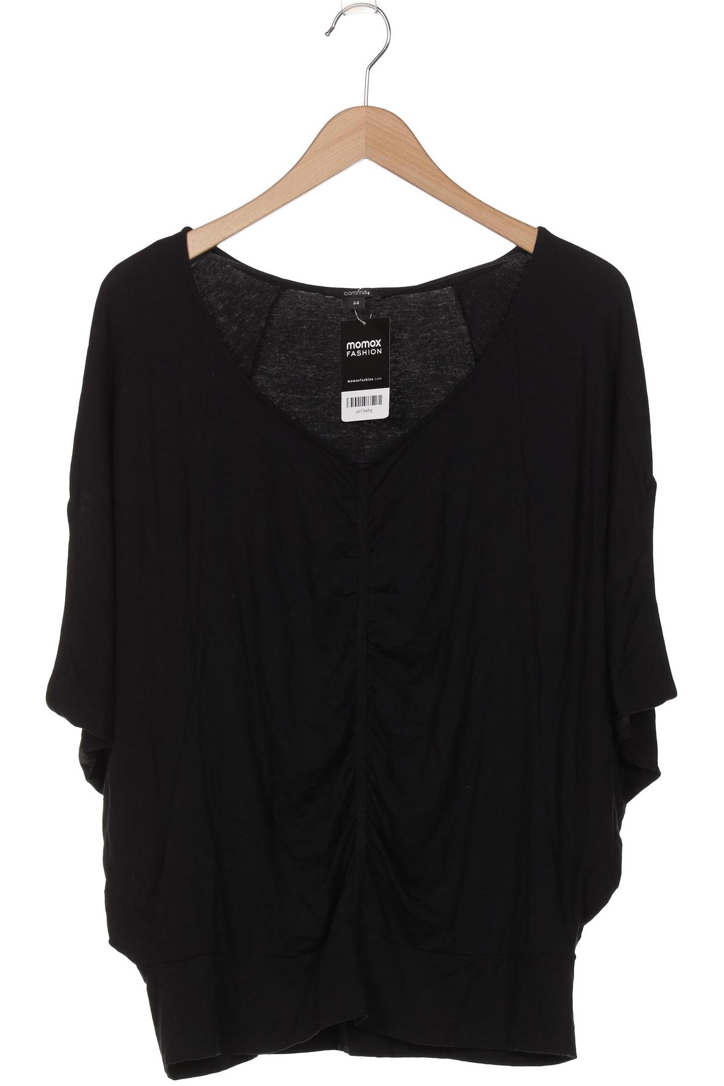 

Comma Damen T-Shirt, schwarz, Gr. 44