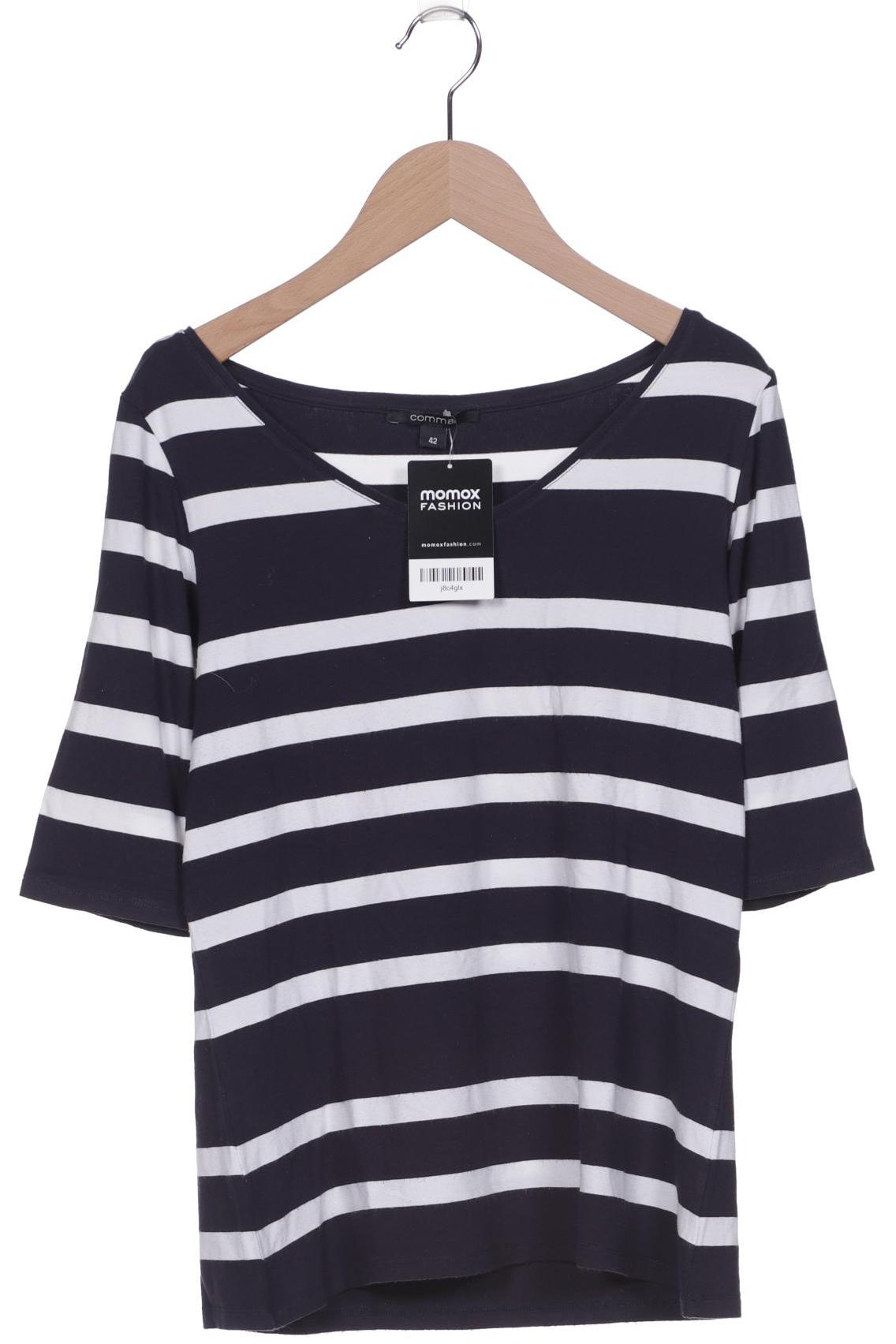 

Comma Damen T-Shirt, marineblau, Gr. 42