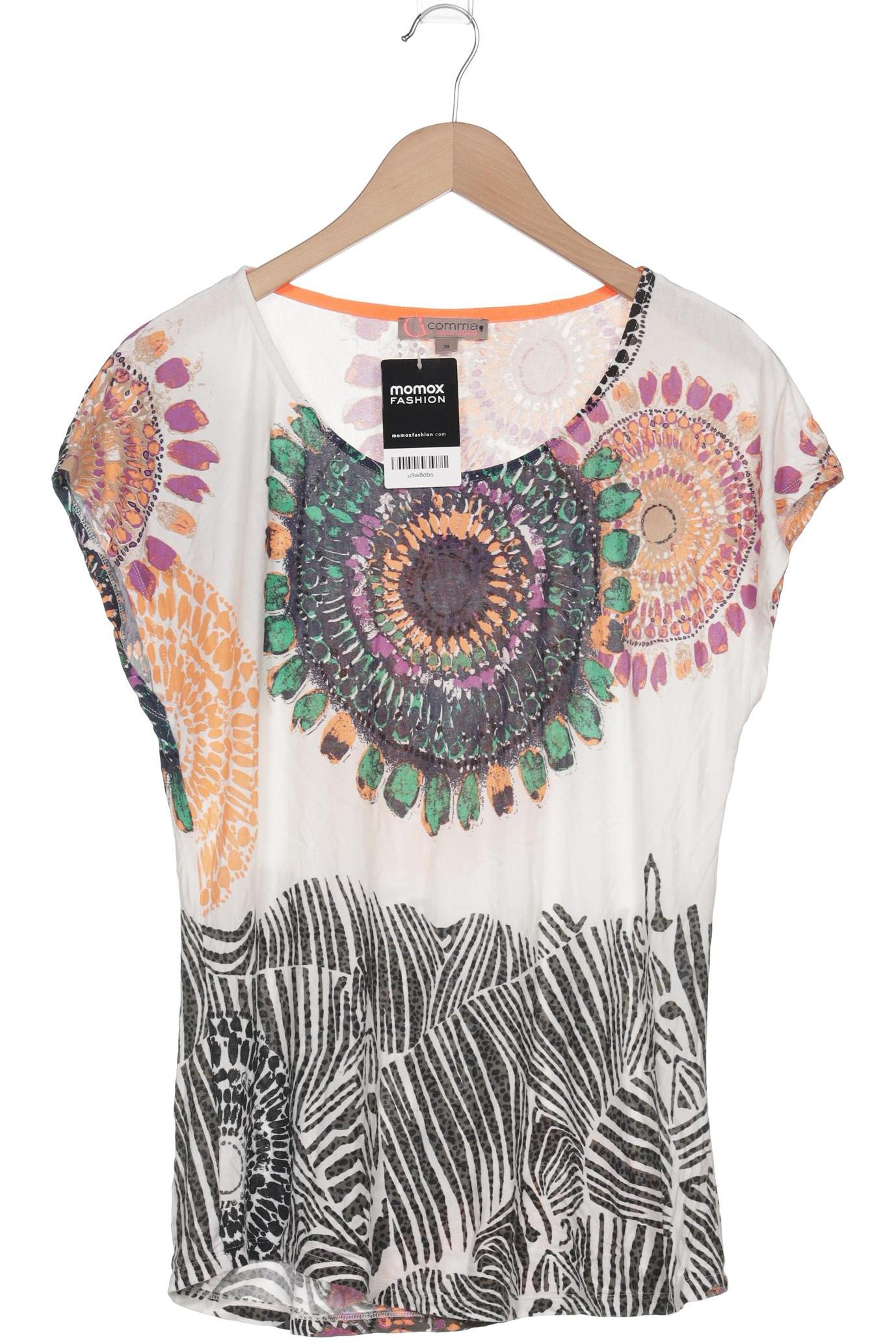 

Comma Damen T-Shirt, mehrfarbig, Gr. 38