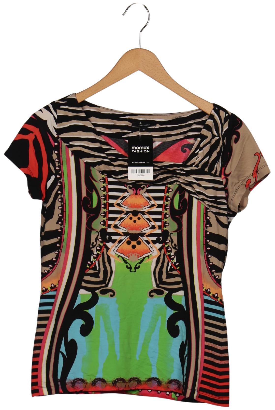 

Comma Damen T-Shirt, mehrfarbig, Gr. 40