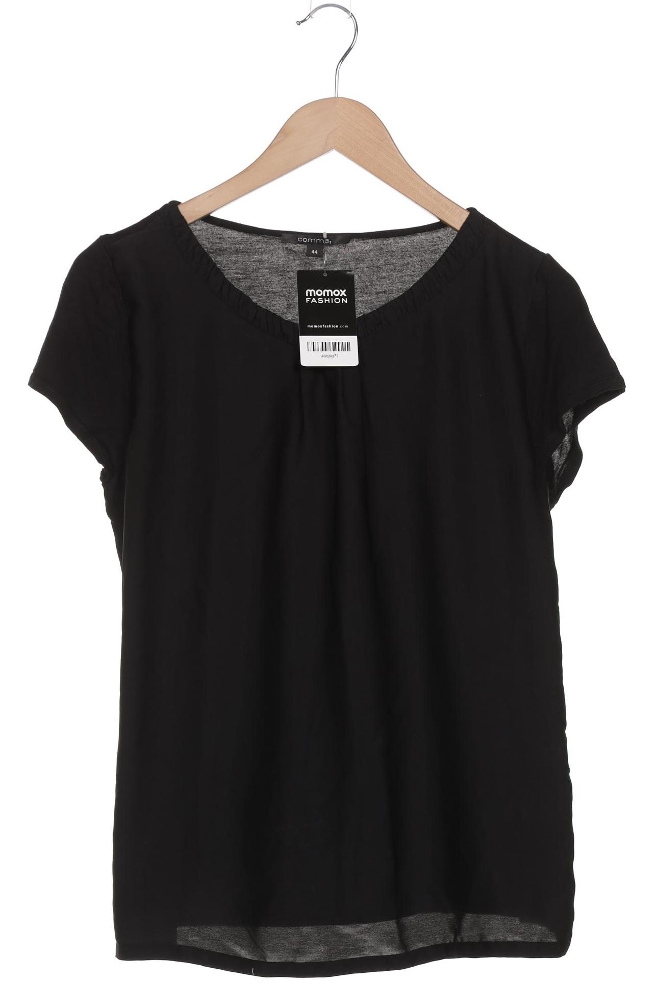 

Comma Damen T-Shirt, schwarz, Gr. 44