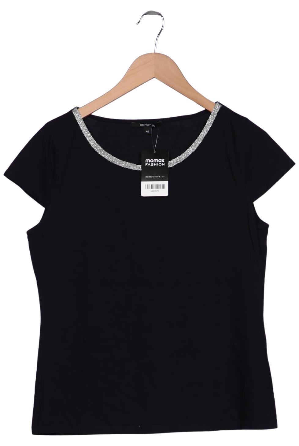 

Comma Damen T-Shirt, marineblau, Gr. 40
