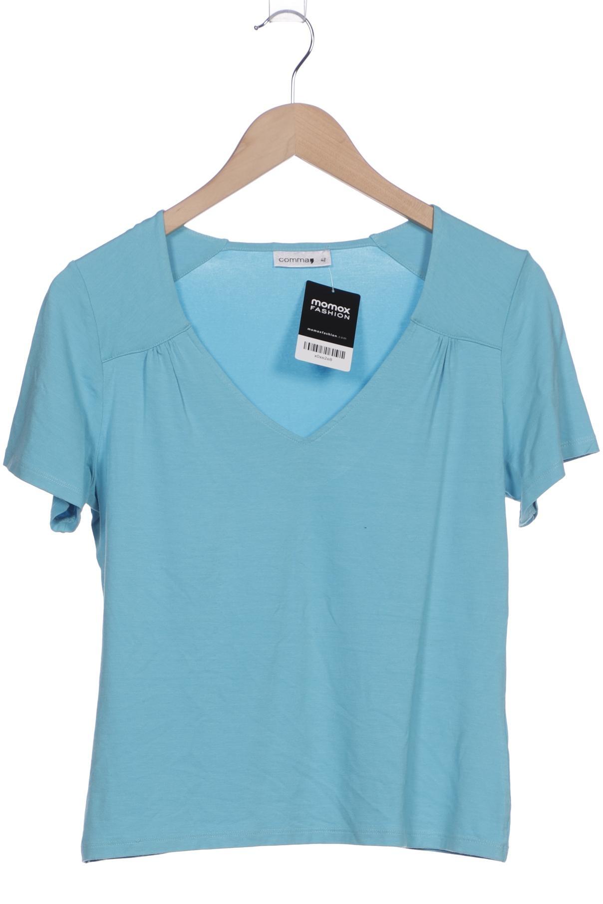 

Comma Damen T-Shirt, blau, Gr. 42
