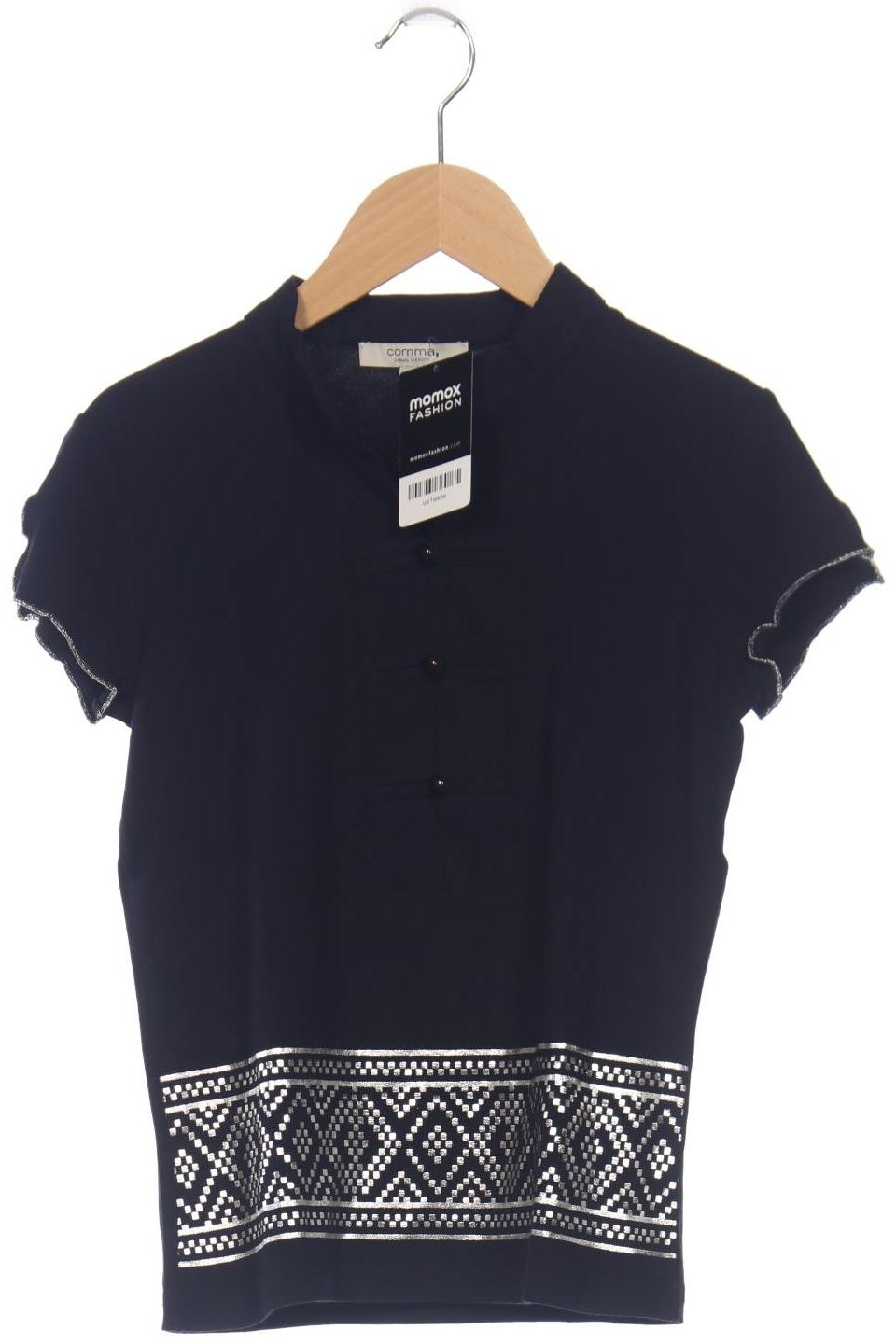 

Comma Damen T-Shirt, marineblau, Gr. 36