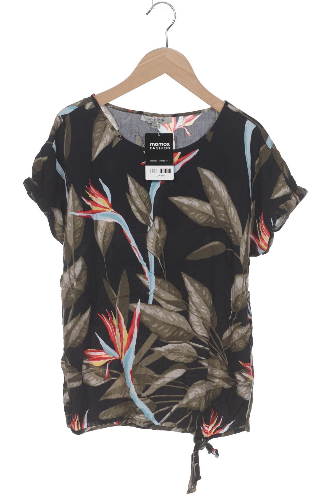 

Comma Damen T-Shirt, marineblau, Gr. 34
