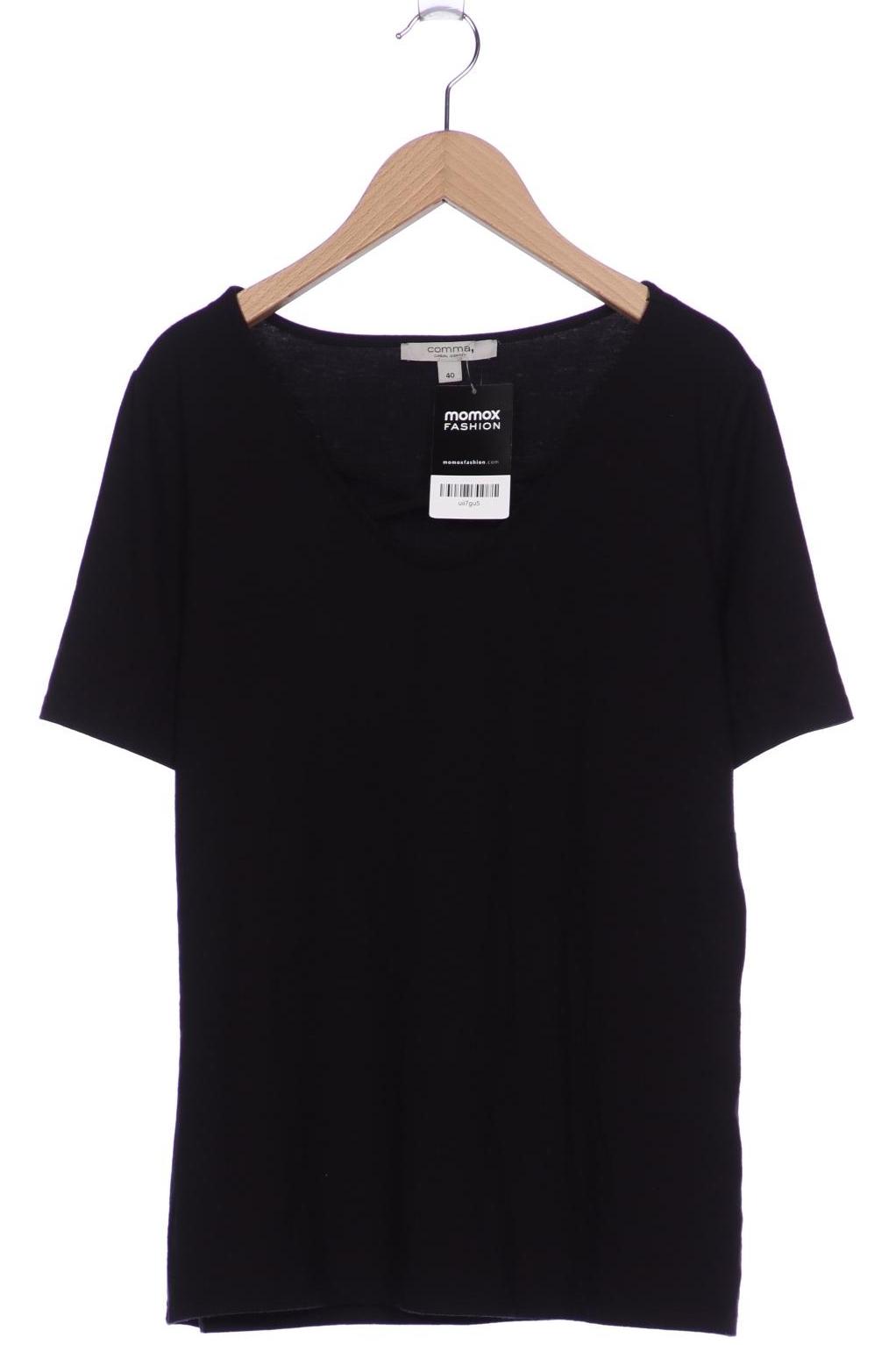 

Comma Damen T-Shirt, schwarz, Gr. 40