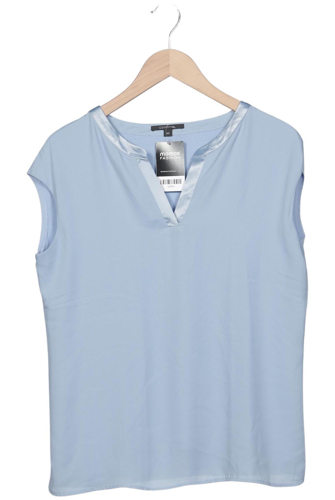 

Comma Damen T-Shirt, hellblau, Gr. 40