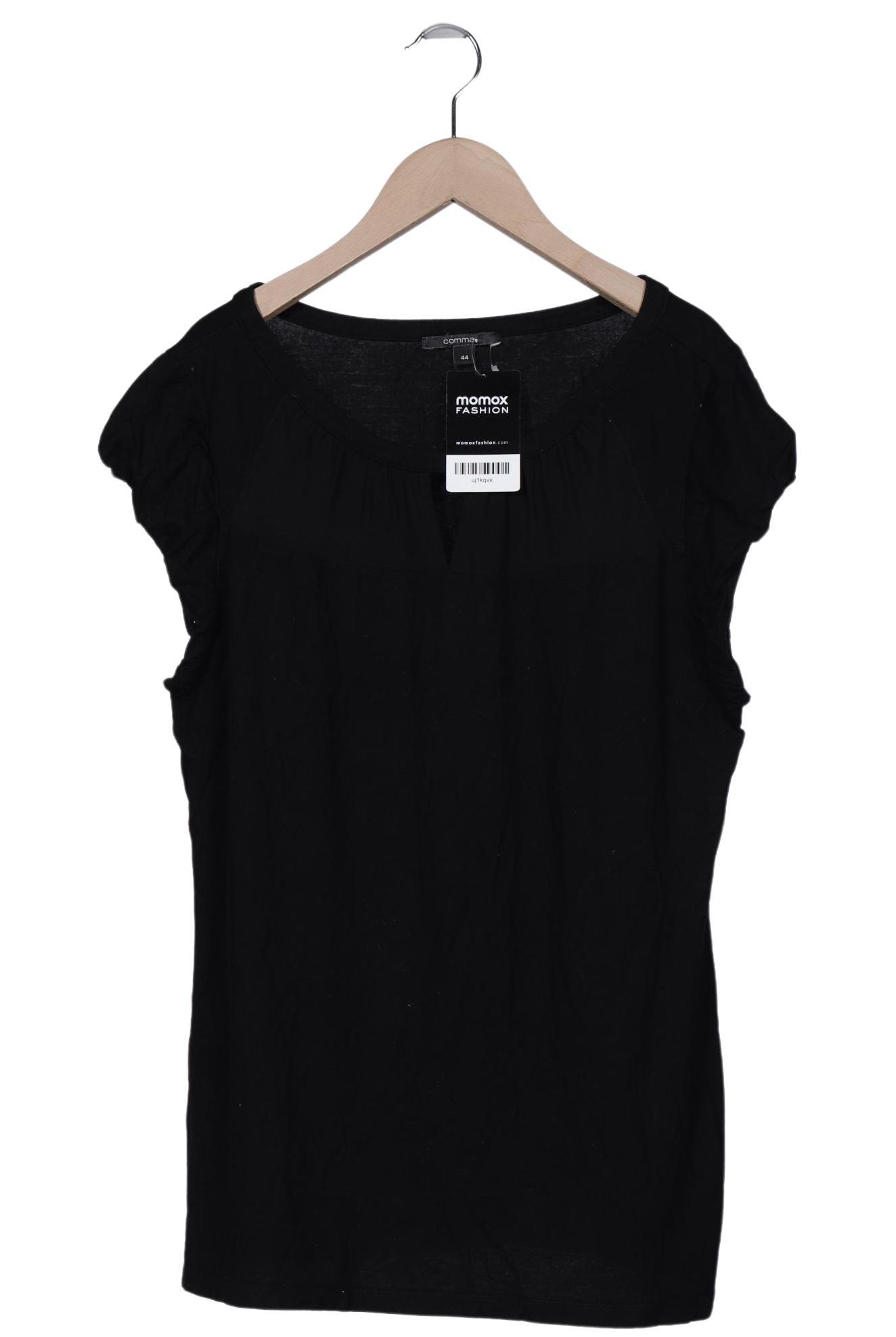 

Comma Damen T-Shirt, schwarz, Gr. 44