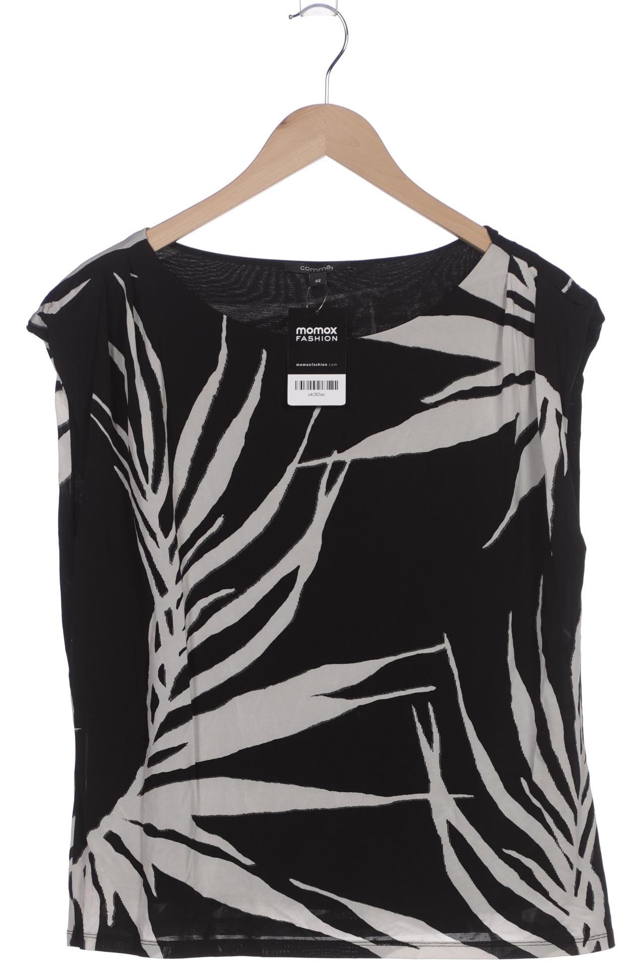 

Comma Damen T-Shirt, schwarz, Gr. 42