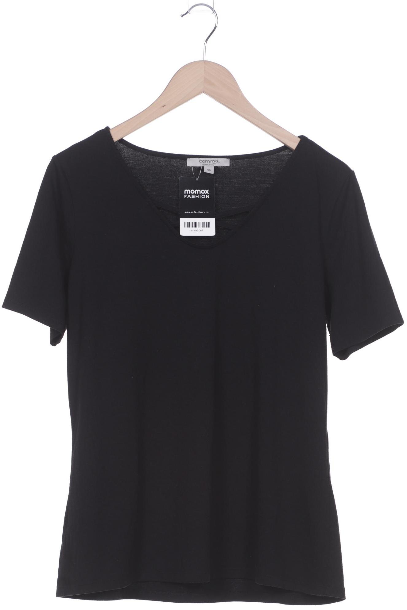 

Comma Damen T-Shirt, schwarz, Gr. 44
