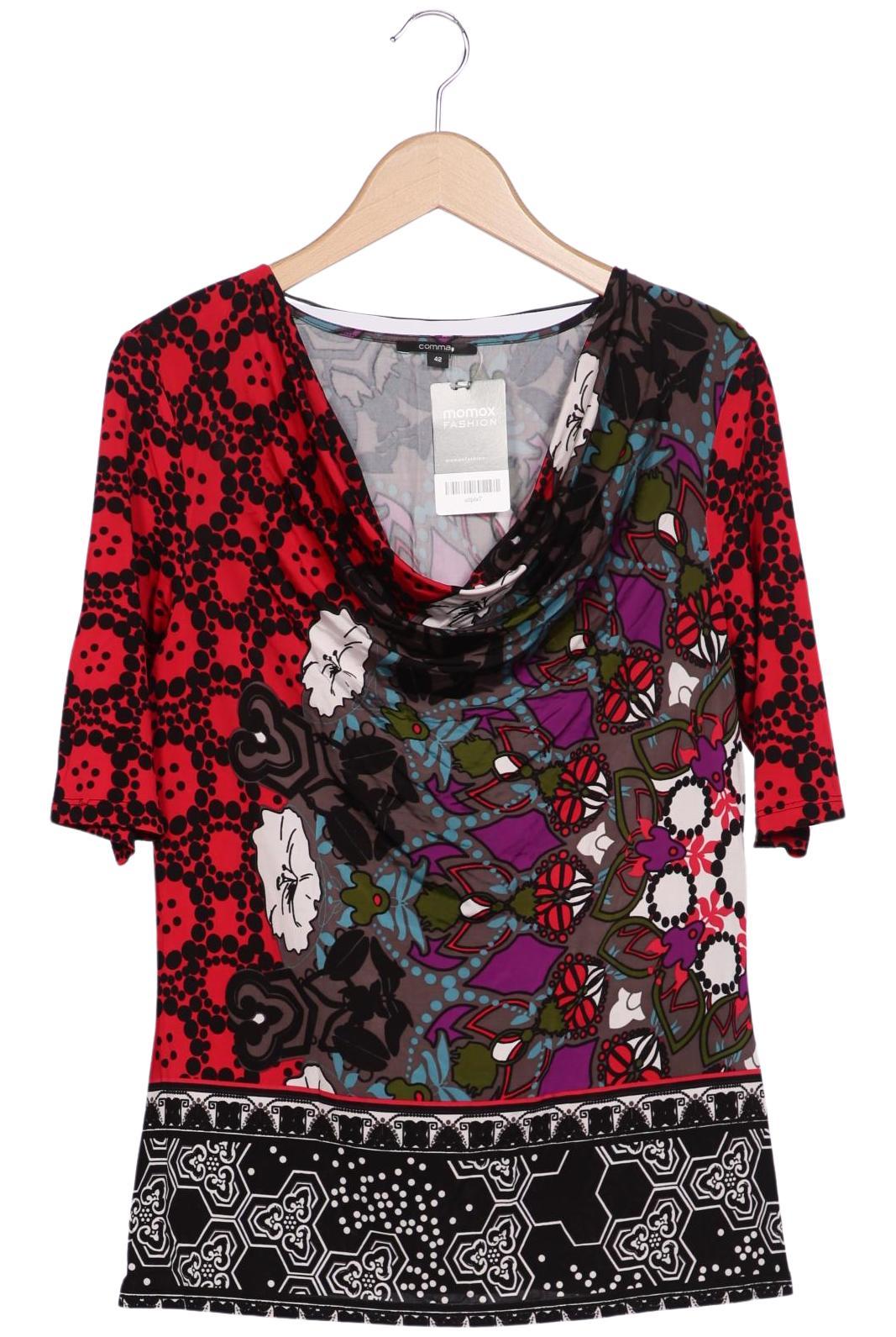 

Comma Damen T-Shirt, mehrfarbig, Gr. 42
