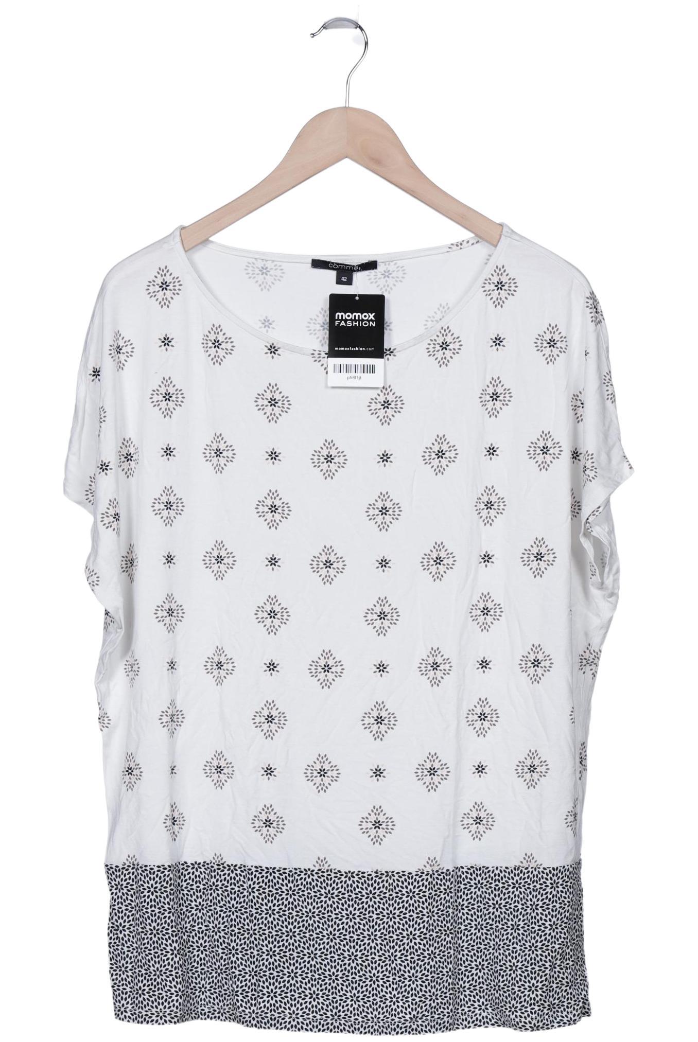 

Comma Damen T-Shirt, weiß, Gr. 42