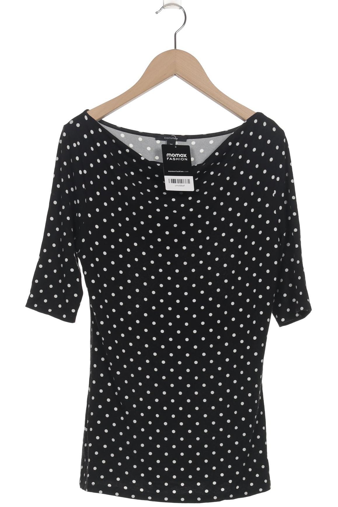 

Comma Damen T-Shirt, schwarz, Gr. 36