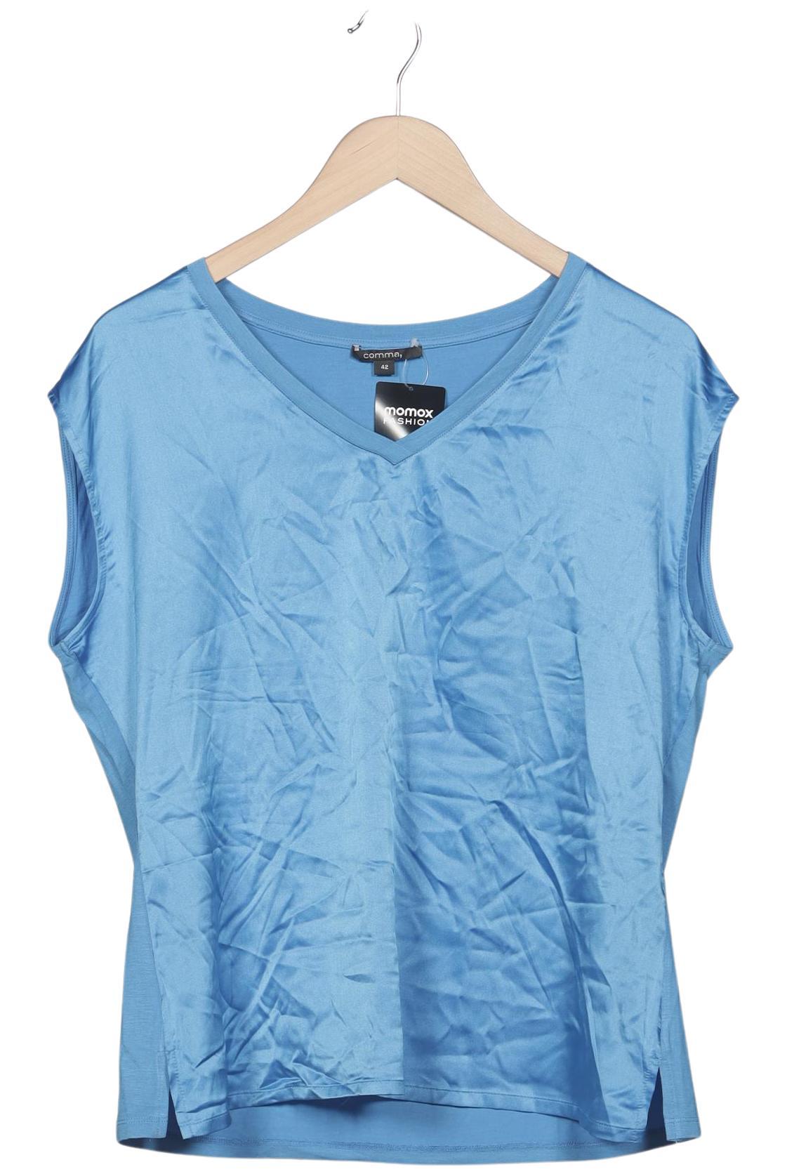 

Comma Damen T-Shirt, hellblau, Gr. 42