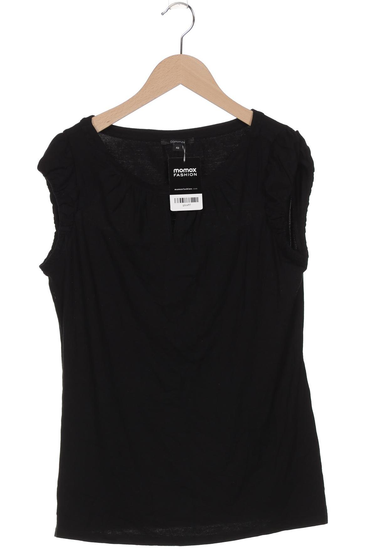 

Comma Damen T-Shirt, schwarz, Gr. 42