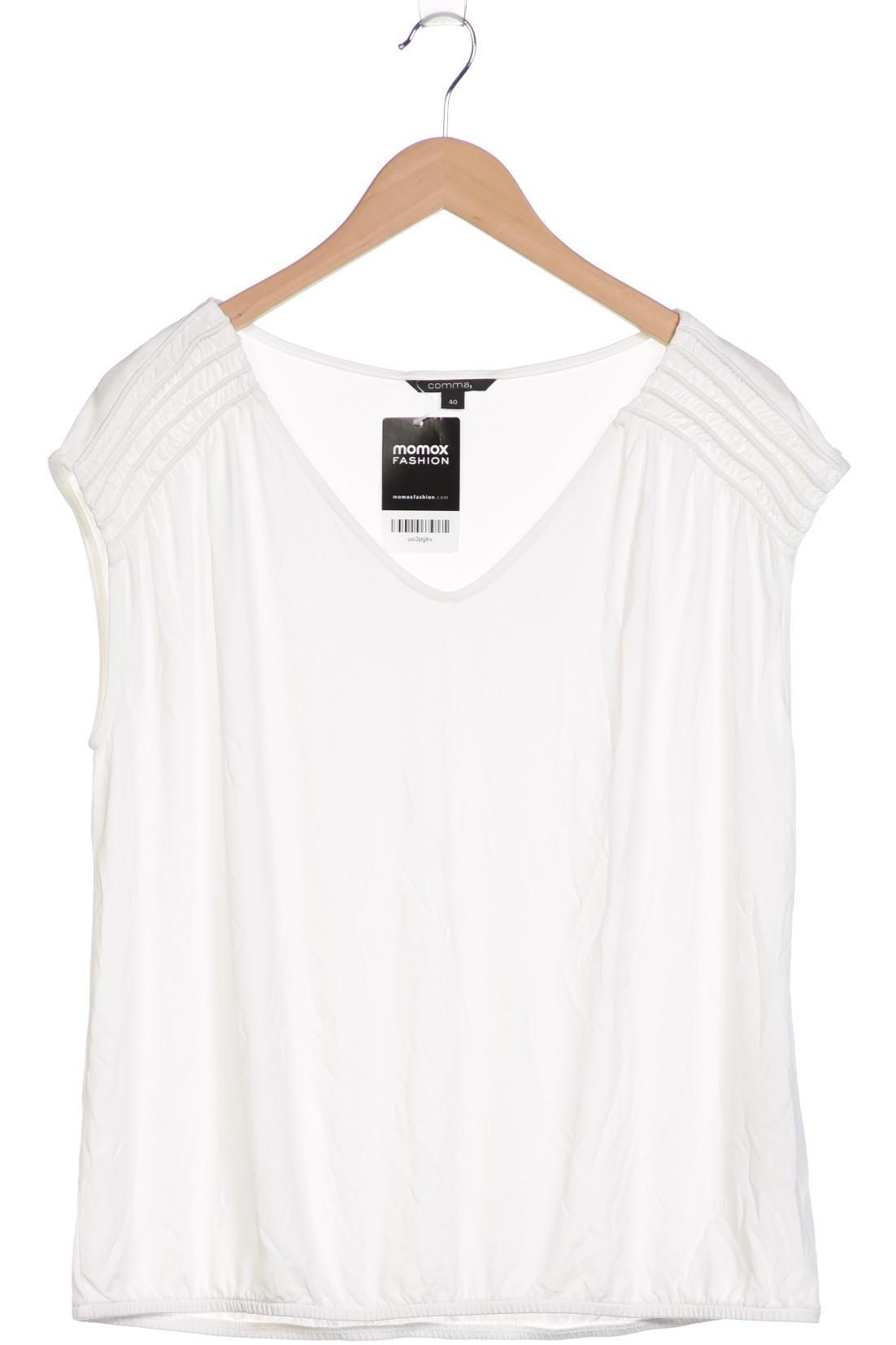 

Comma Damen T-Shirt, weiß, Gr. 40