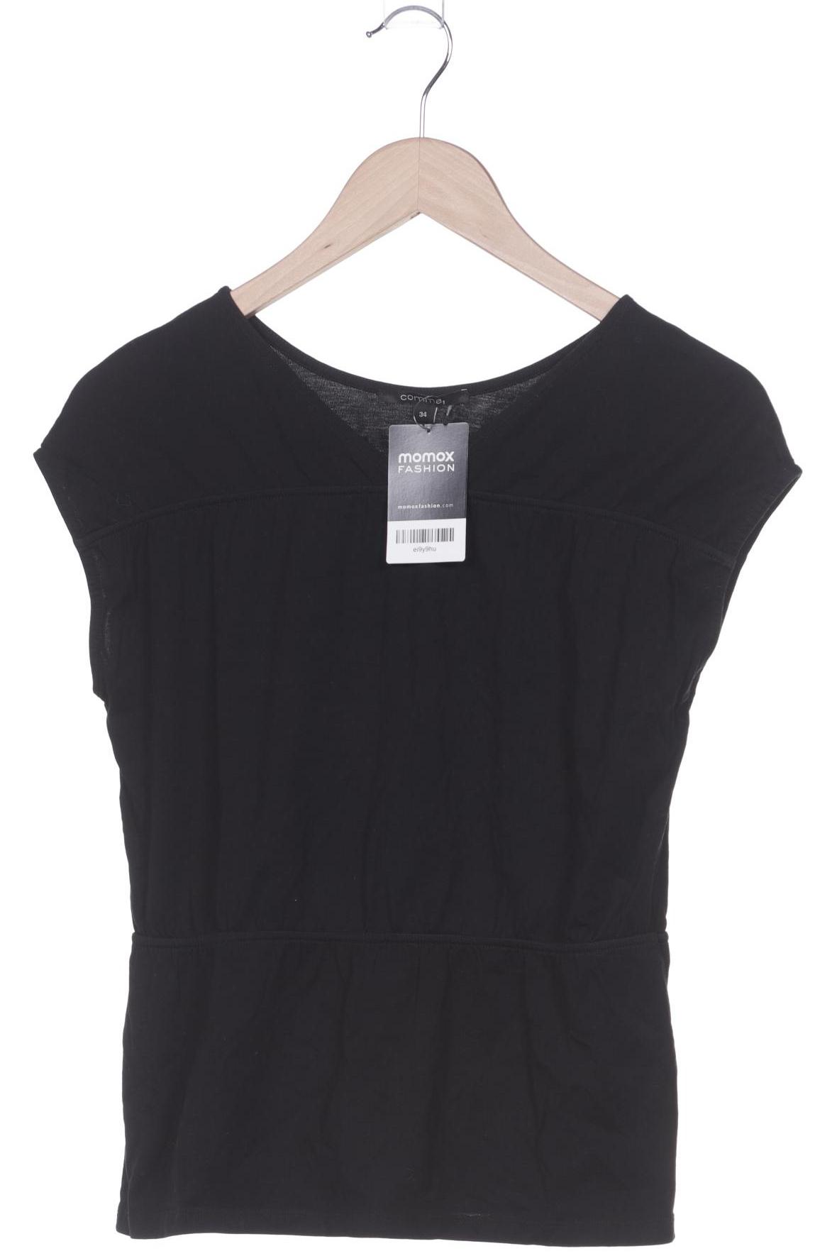 

Comma Damen T-Shirt, schwarz, Gr. 34