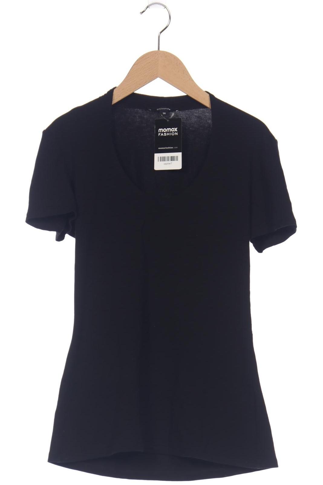 

Comma Damen T-Shirt, schwarz, Gr. 36