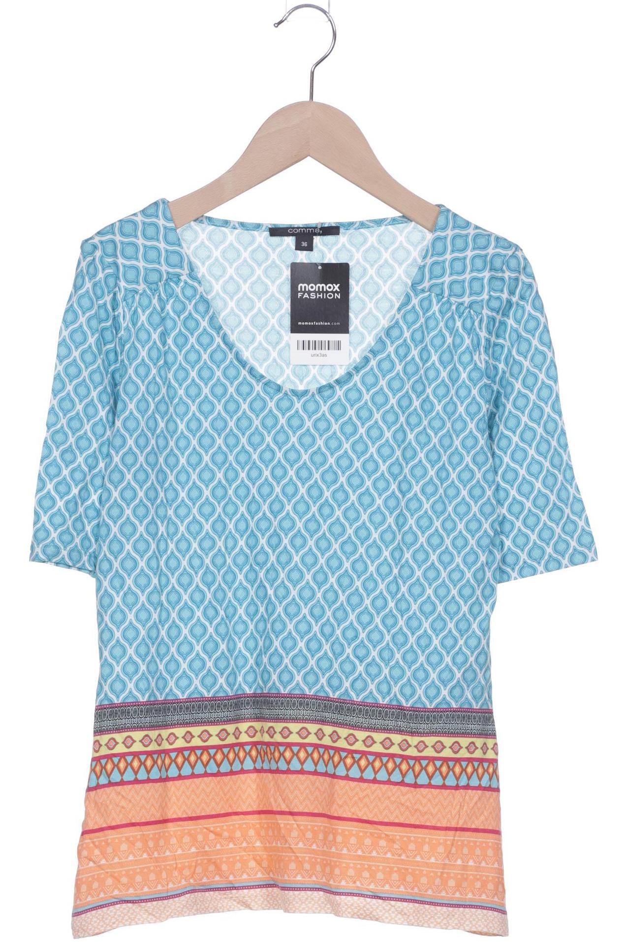 

Comma Damen T-Shirt, blau, Gr. 36