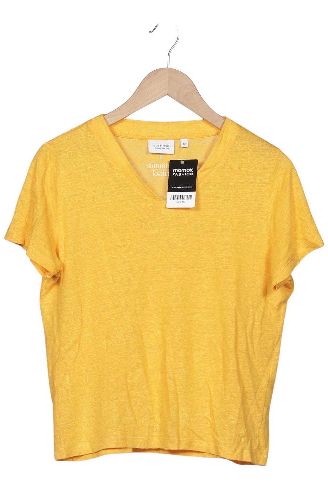 

Comma Damen T-Shirt, gelb, Gr. 36
