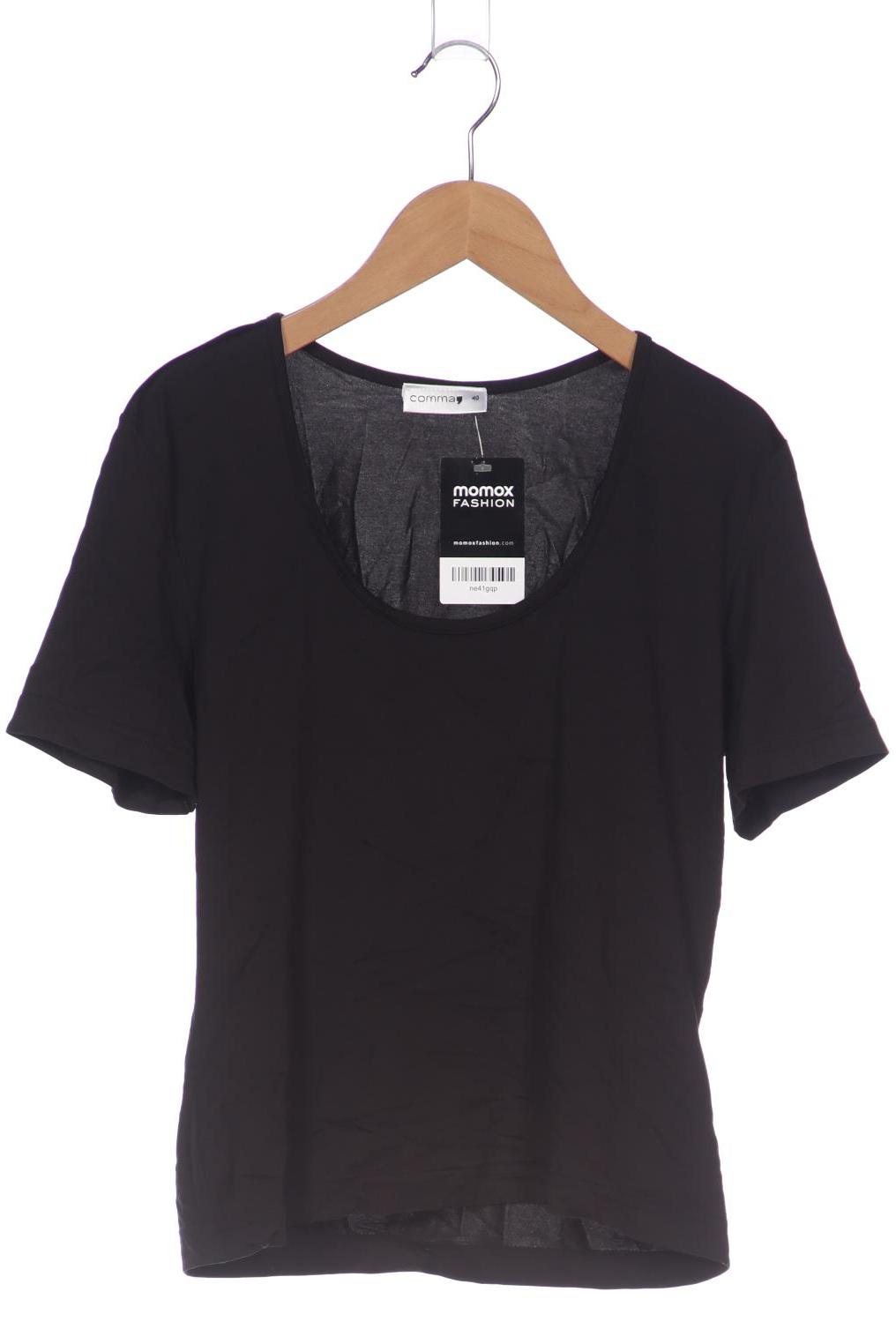 

Comma Damen T-Shirt, schwarz, Gr. 40
